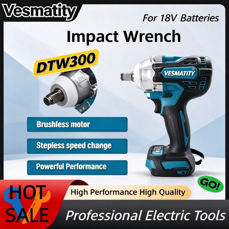 Makita Drill Dtw300 - DTW300 Schlagschrauber 330Nm Hochdrehmoment Bürstenloser Akku-Schlagschrauber